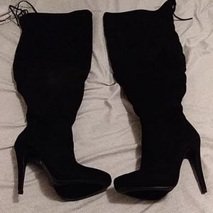 New over the knee extended calf boots